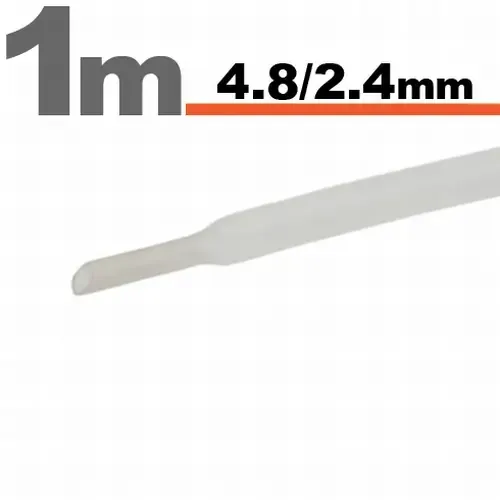 Tub termocontractant transparent 4.8 /2.4 mm 1m lungime