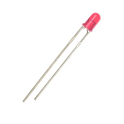 LED 3mm rosu 1.9V-2.1V 20mA 620-625 MCD 300-400