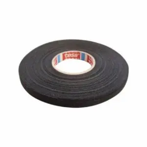 Banda din panza vata din PET W 9mm L 25m neagra TESA 51618-00001-00