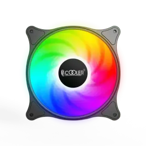 Ventilator PCCOOLER FX1203-BKRN1-GL 120x120x25 mm 12V 0.18A 1200RPM RGB LED 3-pin Hydro Bearing fixed LED RGB
