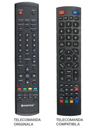 Telecomanda inlocuitoare compatibila TV Vortex VLED-32T1D cod ER 1124 MFY 1114 (27-1)