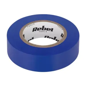Banda izolatoare 0.13X19mm 20m albastru REBEL