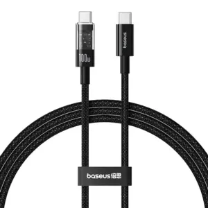 Cablu alimentare si date Baseus Gem Fast Charging USB Type-C - USB Type-C 100W 1m negru P10373000111-00