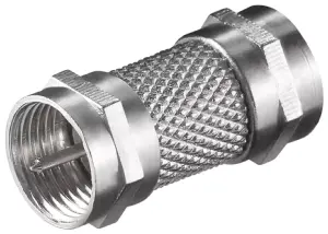 Adaptor F tata - F tata 22.6 mm Zinc Goobay