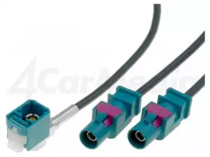 Cablu adaptor antena auto Fakra soclu mama - Fakra mufa tata x2 0.25m VWP 4CARMEDIA