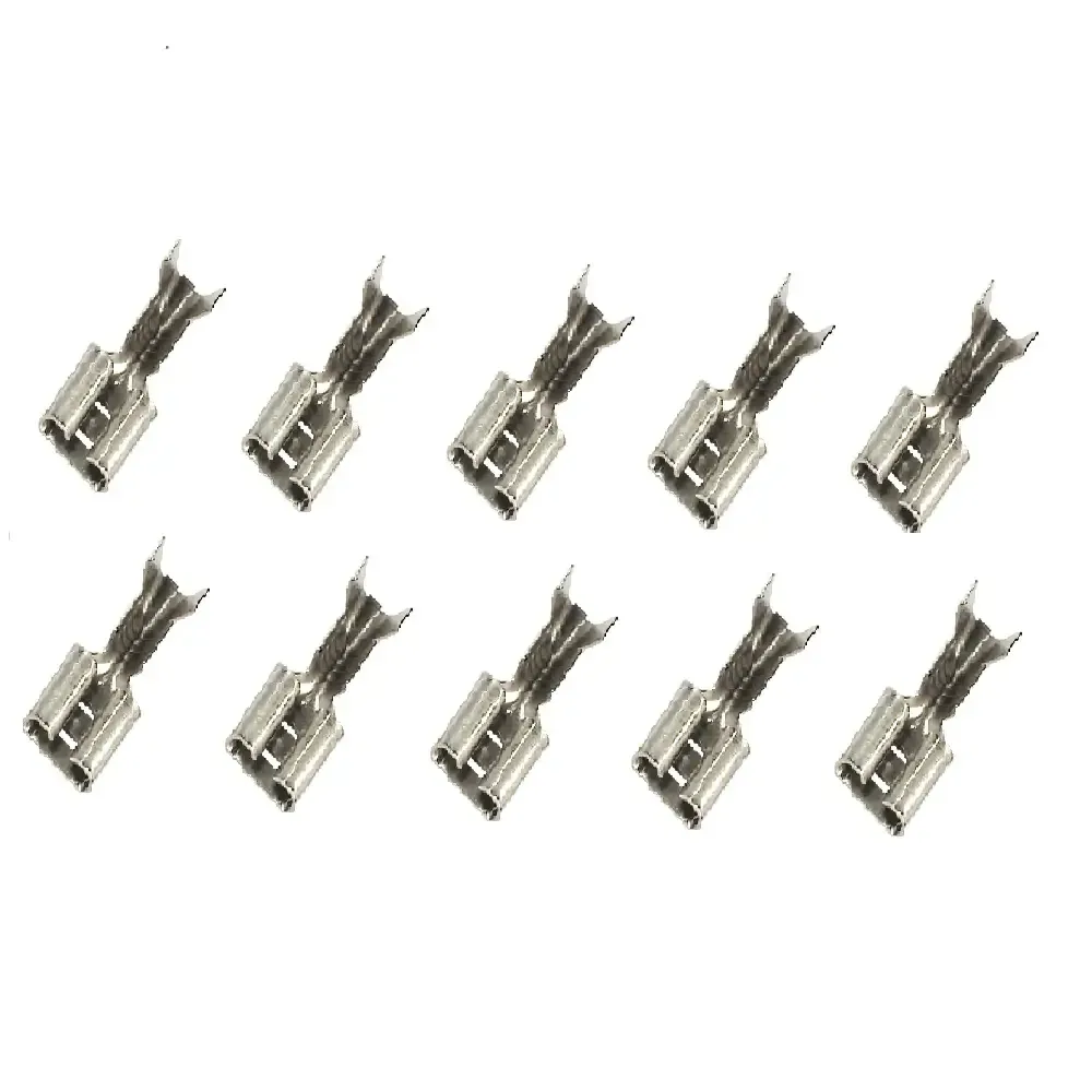 Set 10 papuci cablu mama 6.3x0.5mm cositoriti pentru cablu 0.5-1mm2 Somogyi Electronic KSH 6,3-0,5/Sn-10