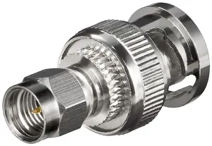 Adaptor SMA tata la BNC tata Placat cu aur pentru cablu RG 174/U 11855 Goobay