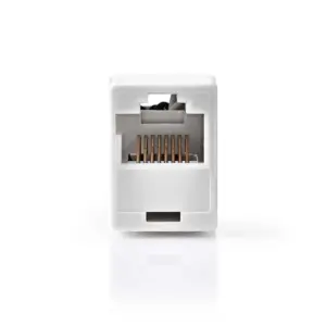 Adaptor retea prelungire Cat5 RJ45 mama - RJ45 mama alb Nedis CCGB89005WT