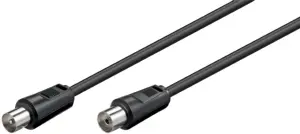 Cablu COAXIAL TV antena 70DB Dublu ecranat mama-tata 0.5m 11509 Goobay