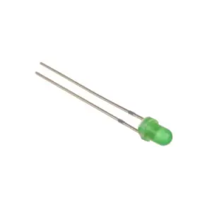 LED 3mm verde 2.1V-3.0V 20mA 567-570 MCD 400-500