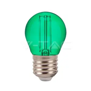 Bec LED G45 E27 2W cu filament lumina verde V-TAC