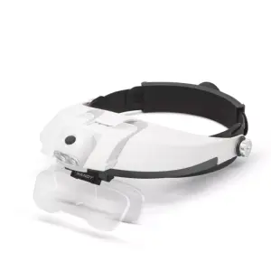 Lupa de cap cu iluminare 2x LED cu lentila dubla 1x 1.5x 2x 2.5x 3.5x HANDY