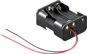 Suport baterii 6x AA R6 cu fire terminale 58x45x28mm Goobay 81216