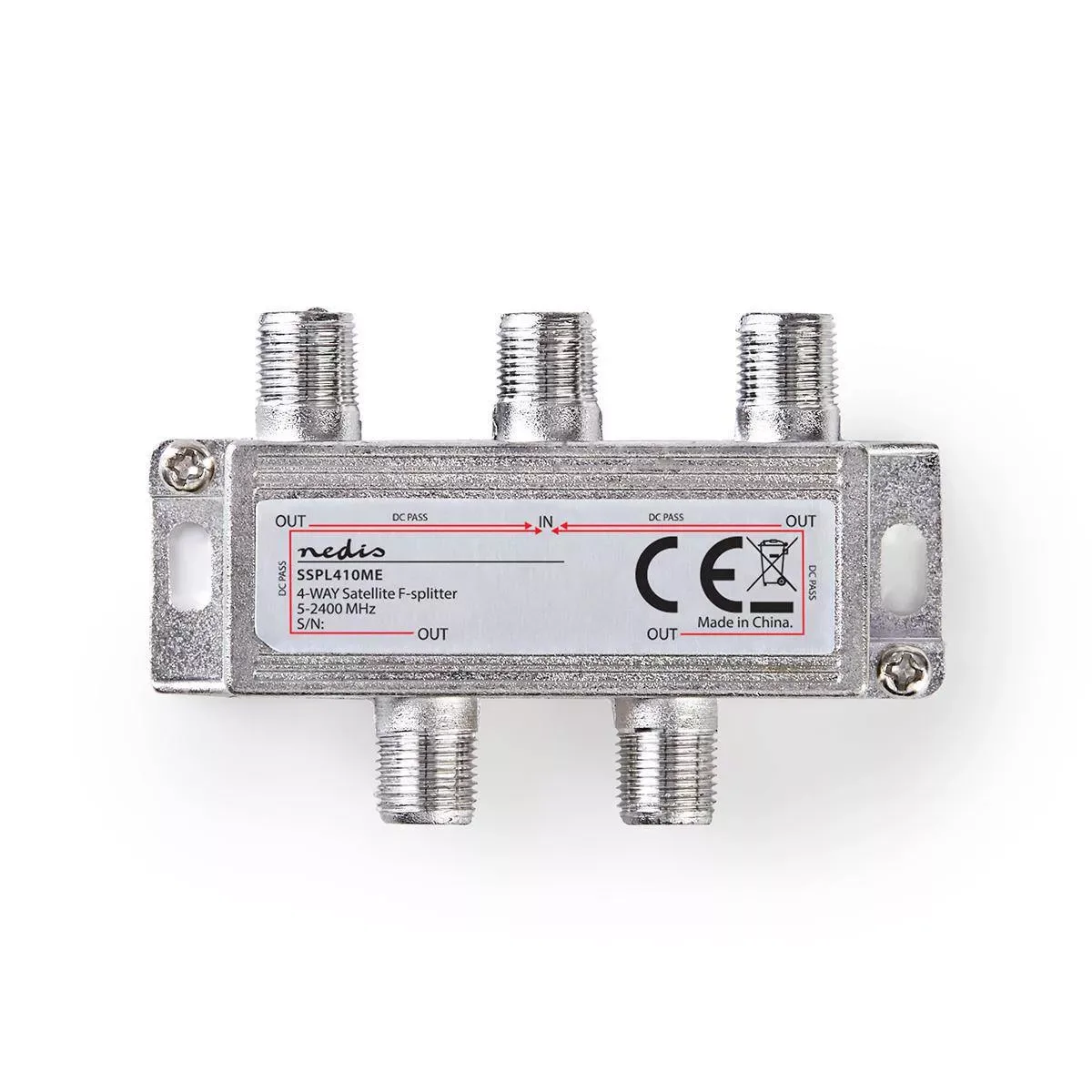 Distribuitor semnal splitter TV Nedis 4 cai 5-2400 Mhz