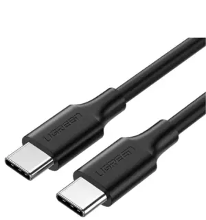 Cablu alimentare si date Premium Ugreen US286 50996 USB-C - USB-C 0.5m 60W /3A negru
