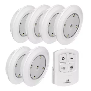 Set 6 lampi LED cu telecomanda MCE0165