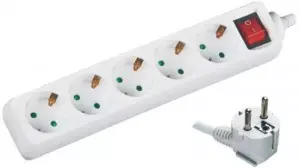 Prelungitor 5 prize 5m cu intrerupator 3xG1.5mmp 3500W Well