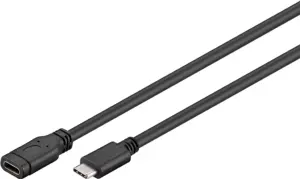 Cablu prelungitor 1m USB Type C 3.1 GENERATION 1 tata-mama 15W 5Gbit/s Goobay