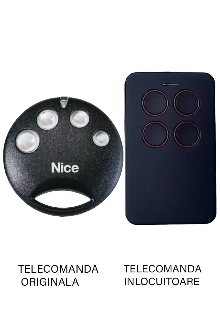 Telecomanda inlocuitoare poarta garaj de 2 si 4 canale cod saritor 433.92MHz NICE SMILO SM4 compatibila cu originalul (842)