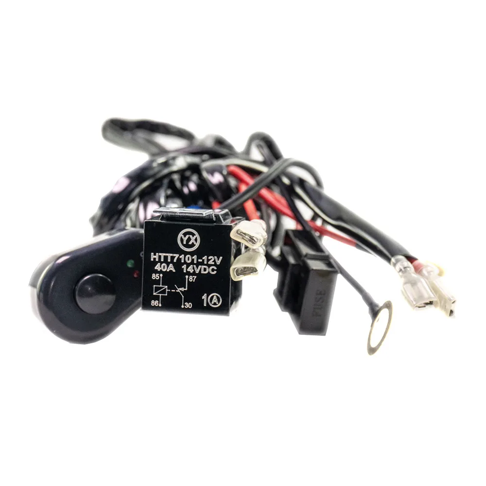 Cablu doua iesiri cu intrerupator pentru bara sau proiector LED 12-24V 40A 480W CLL013 Carguard