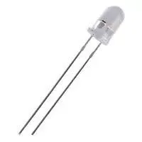 LED 3mm alb rece 12V 3000/4200mcd 30 grade Parte frontala convex OPTOSUPPLY OSW5DK3131A-12V
