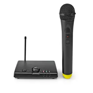 Microfon wireless Nedis 1 canal cu autonomie receptor 5 ore negru