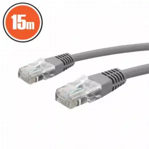 Cablu patch 8p8c CAT5e UTP 15m gri