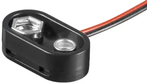 Conector baterie 9V cu Capete de cablu libere si Rezistenta la apa 11997 Goobay