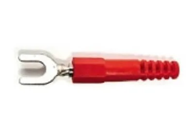 Papuc electric izolat tip furca 6mm rosu ST-6MM/32A/RD GBC 18.5027.00