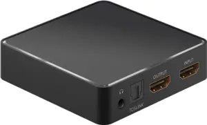 Extractor audio HDM 4K 30Hz V1.4 - HDMI TOSLINK JACK 3.5 mm audio casti Goobay 58469