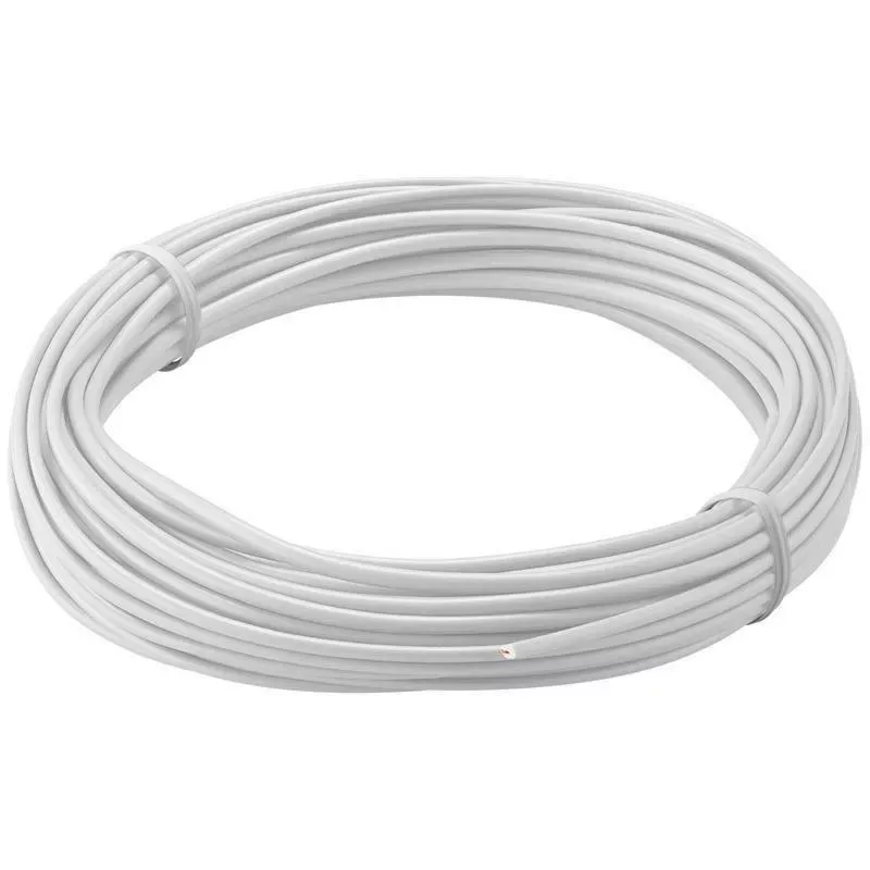 Cablu cupru multifilar izolat 10m alb 1x0.14mm Goobay
