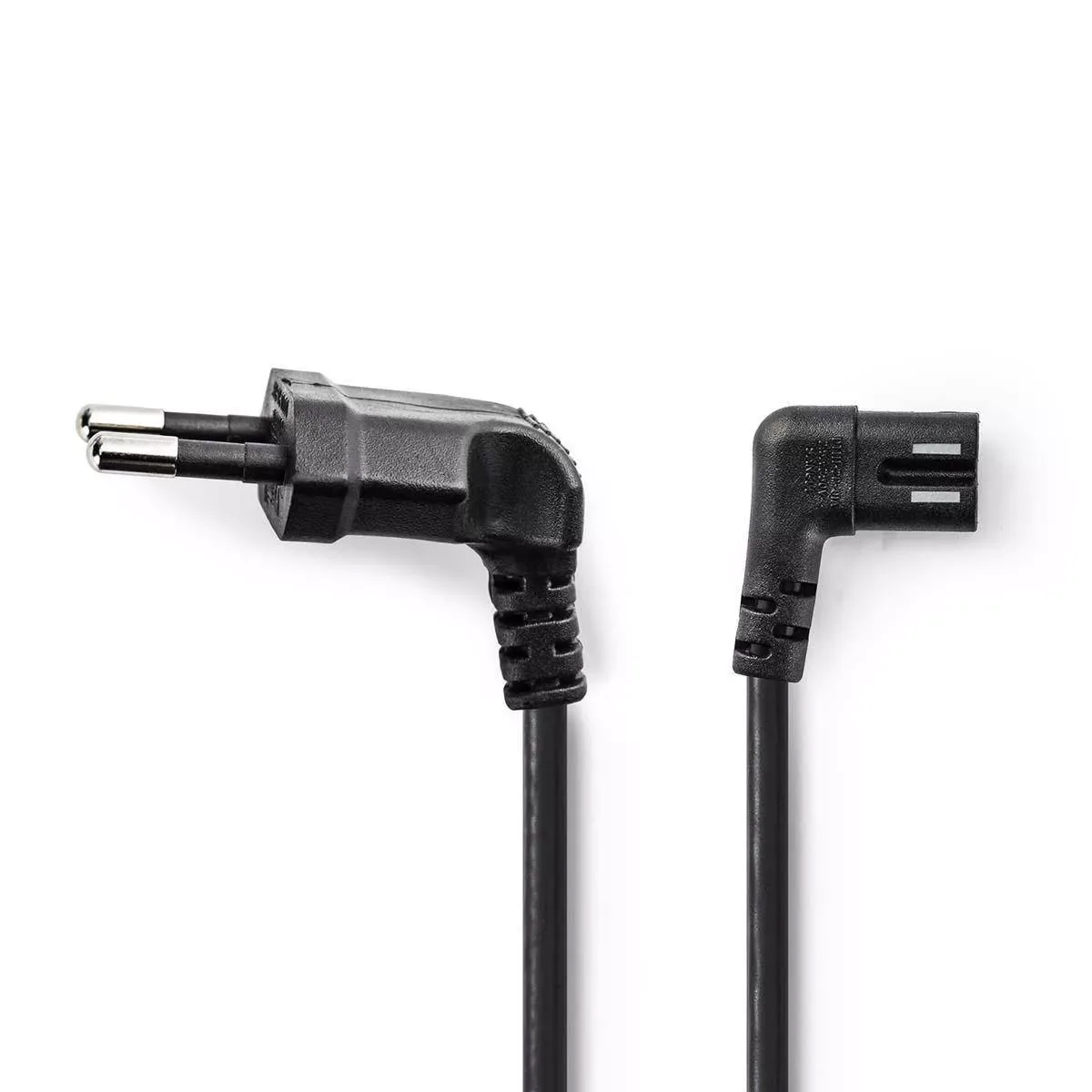 Cablu alimentare Euro tata cotit - IEC-320-C7 cotit 2m Nedis