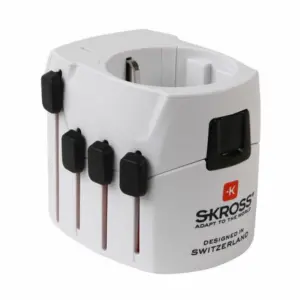 Adaptor priza universal 3 pini tata - Schuko mama Skross 1.103145