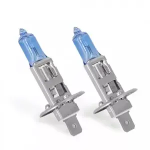 Set de 2 becuri Halogen H1 55W +50% Alb Xenon 12V Carguard