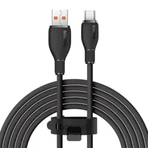 Cablu alimentare si date Baseus Pudding Series P10355703111-B1 Fast Charging USB - USB Type-C 100W 1.2m negru