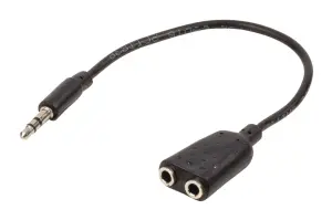 Splitter audio stereo 3.5 mm tata - 2x 3.5 mm mama 0.2m Valueline