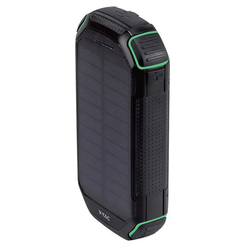 POWER BANK 30000mAh Wireless cu incarcare solara V-TAC SKU-7836
