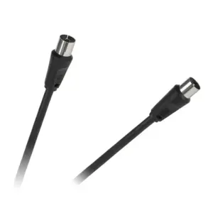 Cablu RF video negru 3m coaxial TV tata-mama