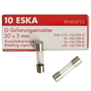 Siguranta fuzibila 500mA 5x20mm rapida ESKA