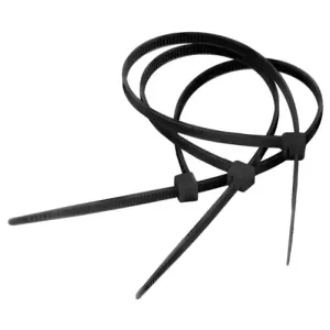 Coliere plastic 3.6mmx20cm negru 100buc