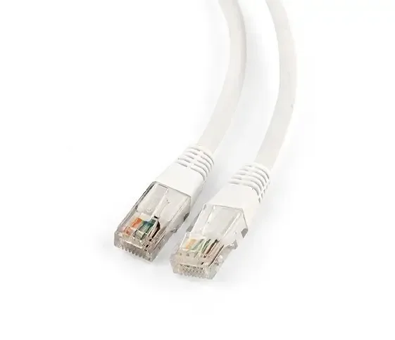 Patch cord UTP SPACER CAT5e 25cm cupru aluminiu AWG26 alb SP-PT-CAT5-0.25M