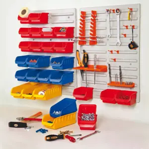 Organizator de perete cu 43 piese 840 mm x 590 mm x 20 mm HANDY 10944