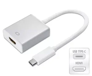 Cablu adaptor convertor semnal de la USB type C 3.1 tata la HDMI A mama Full HD 1920x1080P