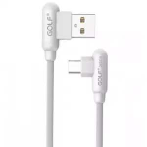 Cablu Golf Wing Micro USB 45M 1m 2.4A alb