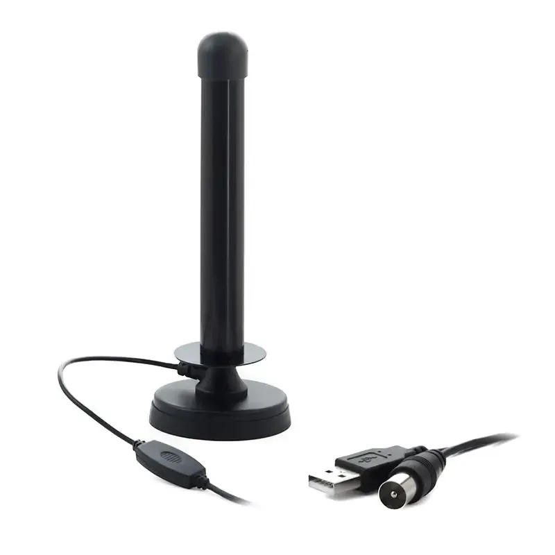 Antena omnidirectionala VHF UHF DVB-T 26dB 47-870 MHz USB /RF cablu 4m 70 baza x 195mm ANT0358
