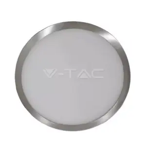 Plafoniera aplicata argintie LED 6W 420lm 3000K lumina calda V-TAC