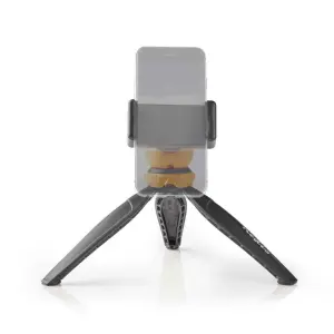 Mini trepied ajustabil pentru fixarea telefonului mobil Max 1.5kg 16cm negru/portocaliu Nedis ACMT10BK