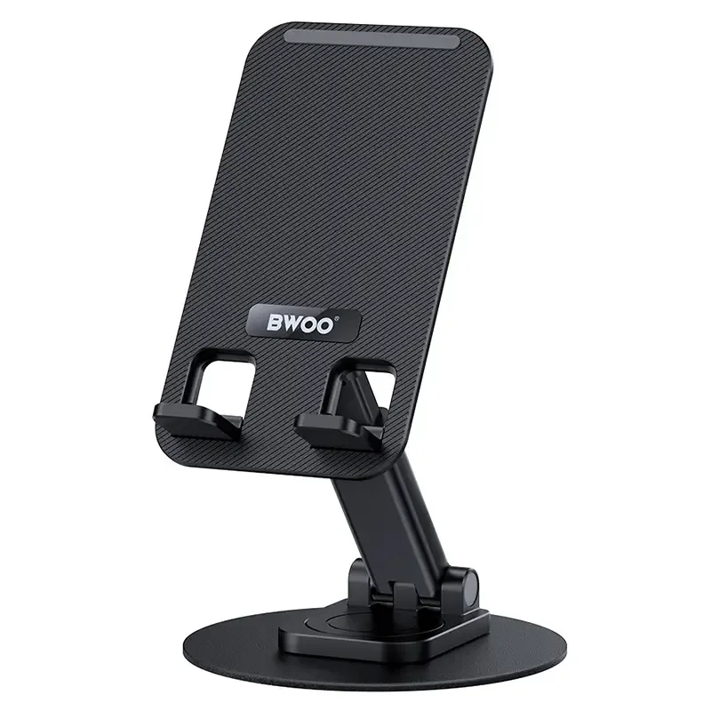 Suport birou rotativ 360 grade pentru telefon negru BWOO ZJ132