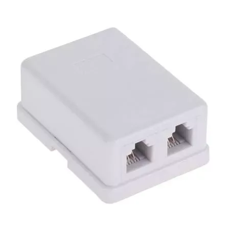 Priza 2x RJ11 telefon 6P4C dubla Cabletech