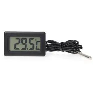 Termometru LCD + sonda alimentare 1.5V 2 baterii LR44
